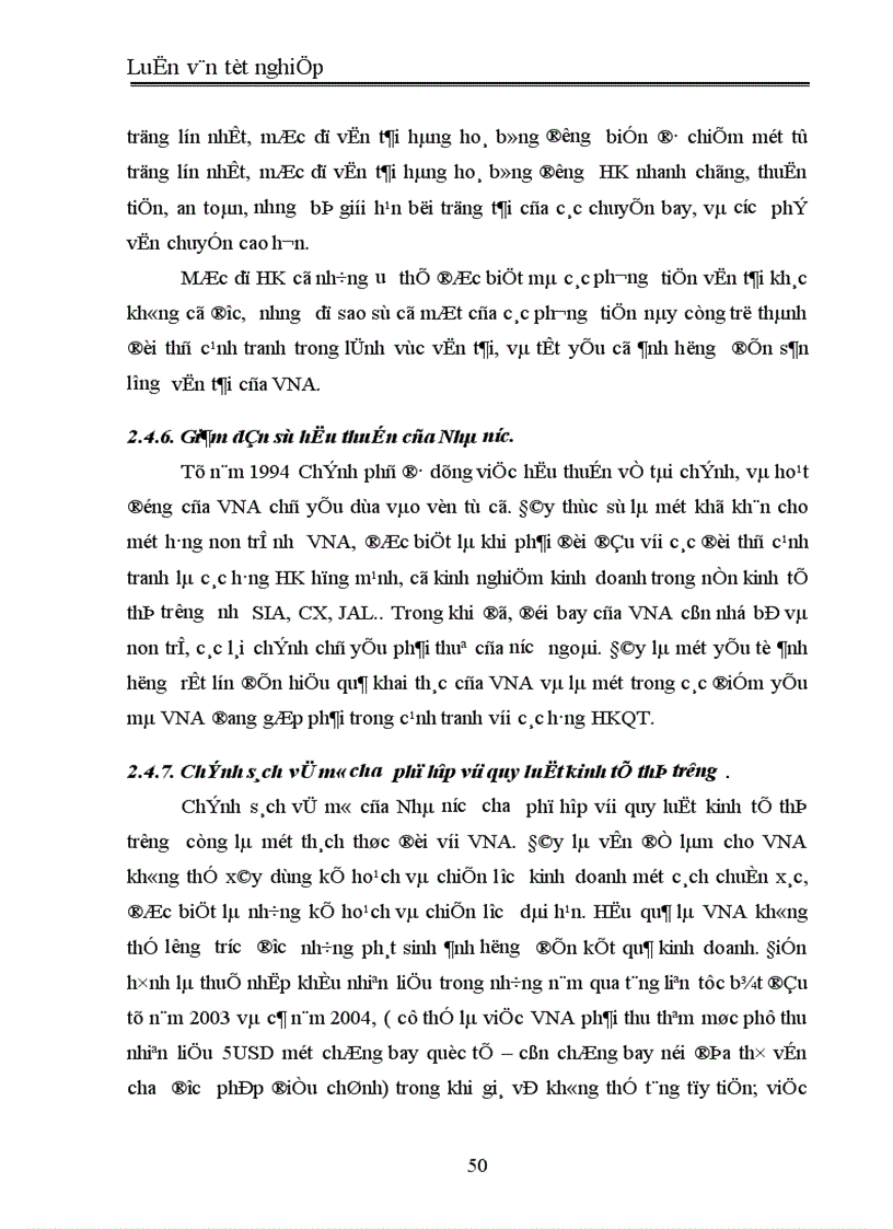 image for page Một số giải pháp nhằm nâng cao hiệu quả kinh doanh vận tải hàng không của hãng hàng không Quốc gia Việt Nam