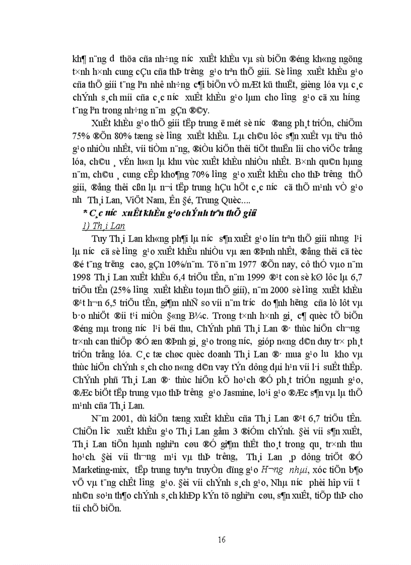 image for page Đẩy mạnh xuất khẩu gạo của Việt Namtheo quan điểm Marketing-mix ã Chương 1