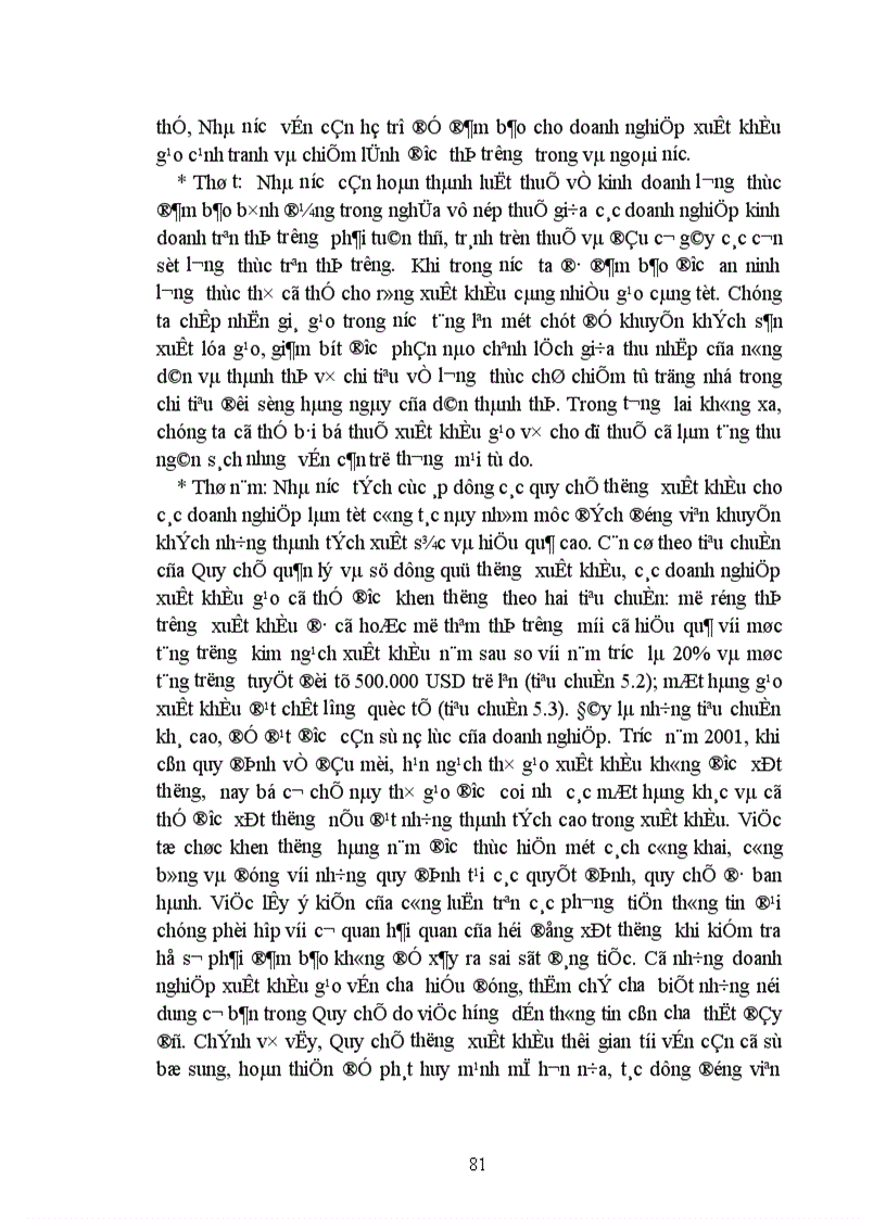 image for page Đẩy mạnh xuất khẩu gạo của Việt Namtheo quan điểm Marketing-mix ã Chương 1