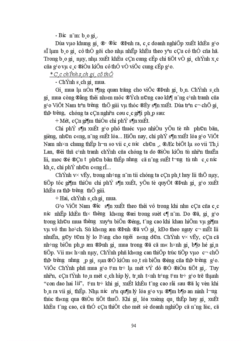 image for page Đẩy mạnh xuất khẩu gạo của Việt Namtheo quan điểm Marketing-mix ã Chương 1