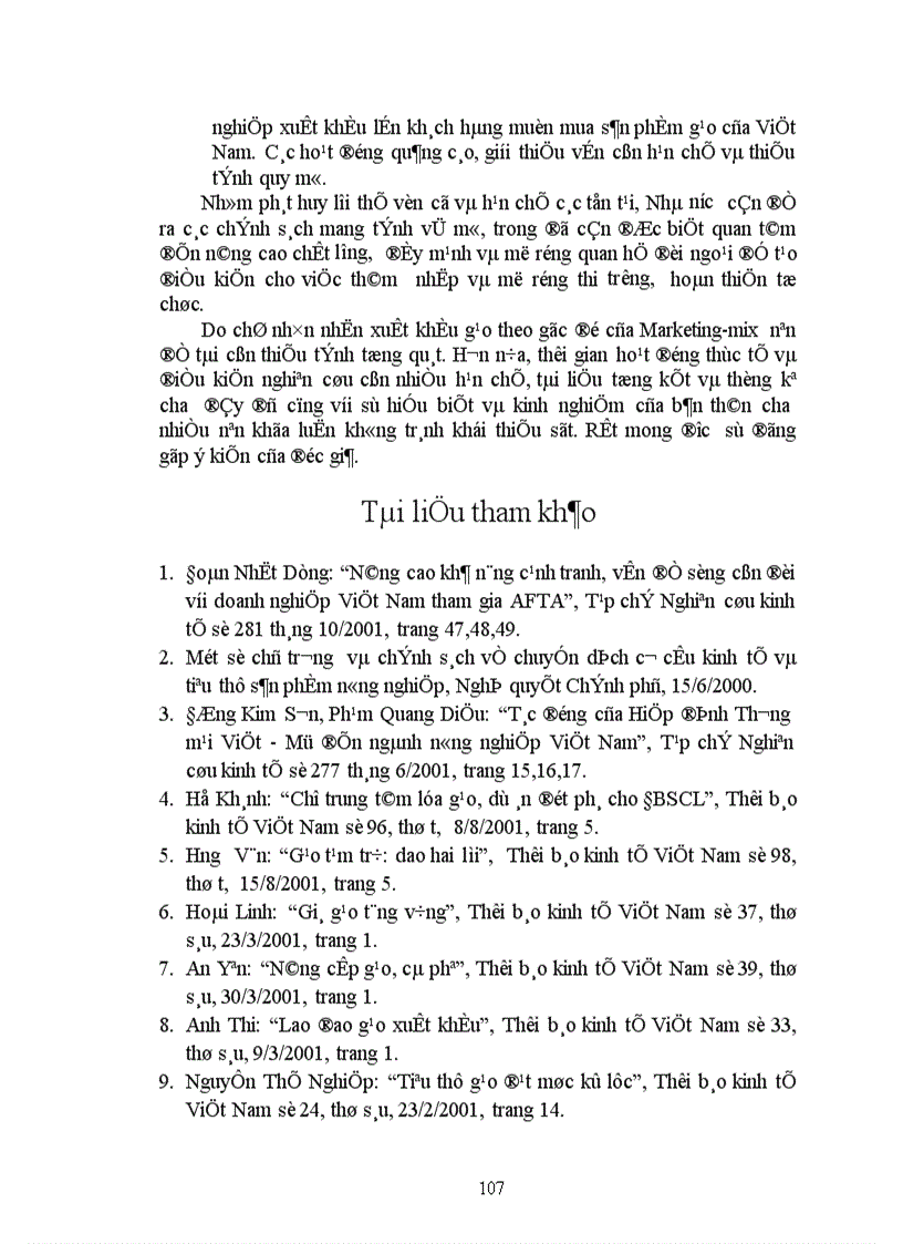 image for page Đẩy mạnh xuất khẩu gạo của Việt Namtheo quan điểm Marketing-mix ã Chương 1