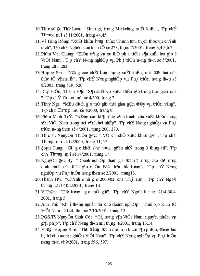 image for page Đẩy mạnh xuất khẩu gạo của Việt Namtheo quan điểm Marketing-mix ã Chương 1