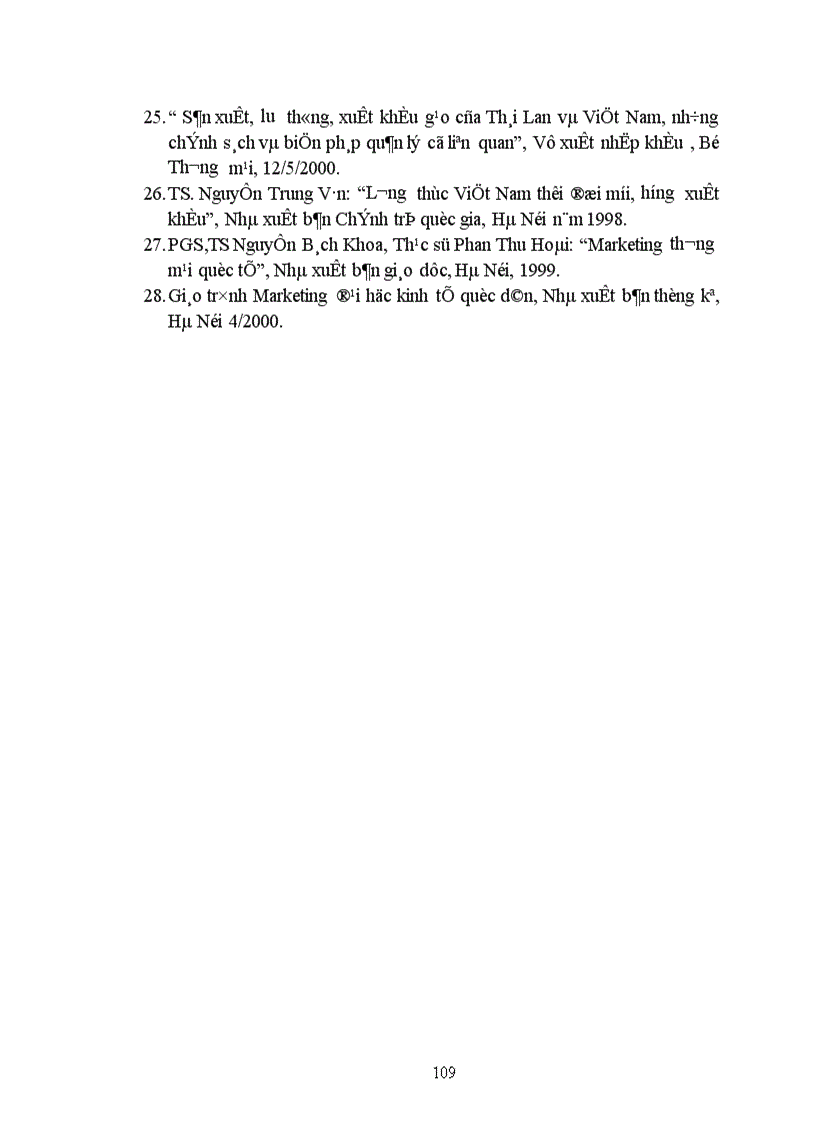 image for page Đẩy mạnh xuất khẩu gạo của Việt Namtheo quan điểm Marketing-mix ã Chương 1