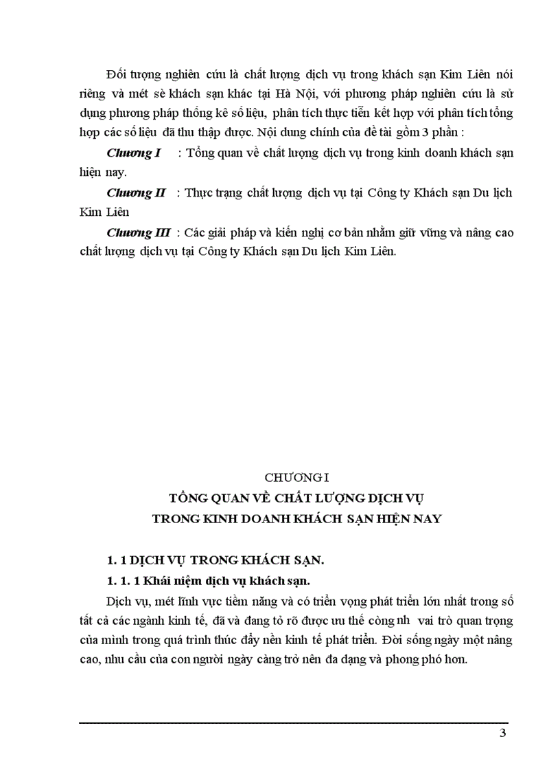 Các giải pháp cơ bản nhằm nâng cao chất lượng dịch vụ tại Công ty Khách sạn Du lịch Kim Liên