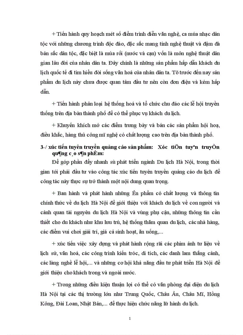 image for page Mục tiêu và giải pháp phát triển du lịch Hà Nội