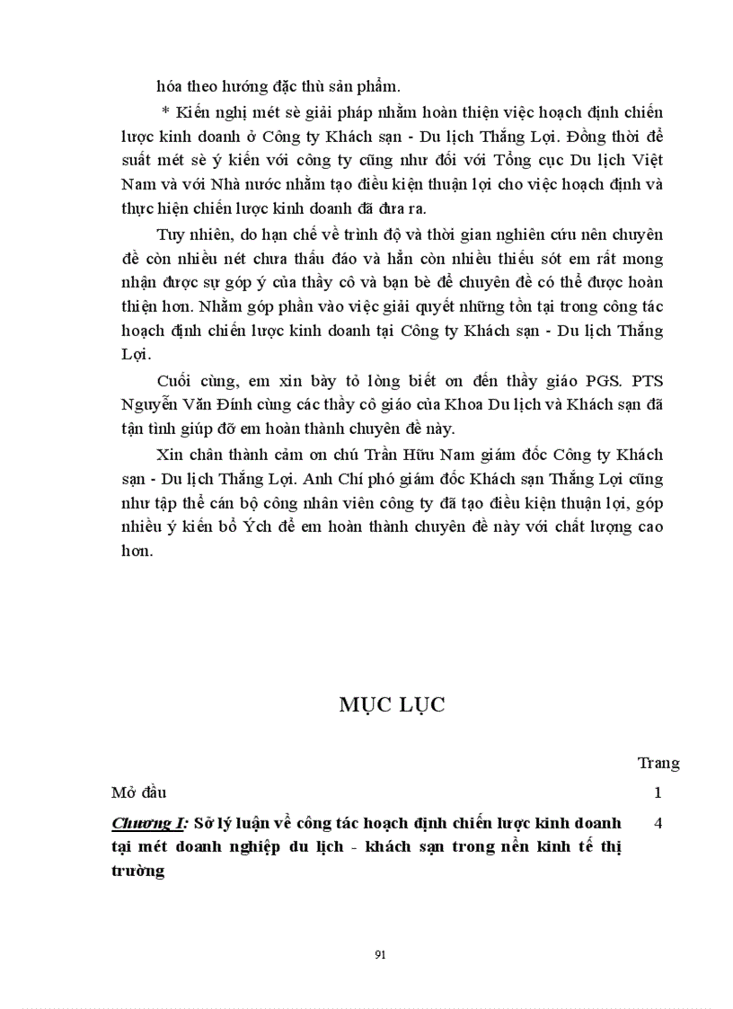 image for page Một số phương hướng nhằm hoàn thiện công tác hoạch định chiến lược kinh doanh tại Công ty Khách sạn - Du lịch Thắng Lợi