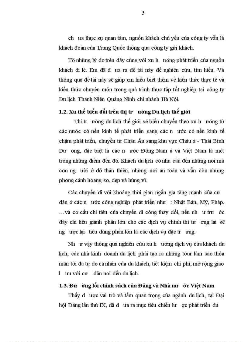 image for page Các giải pháp nhằm đẩy mạnh hoạt động khai thác nguồn khách du lịch đi lẻ ở chi nhánh công ty du lịch Thanh niên Quảng ninh tại Hà nội
