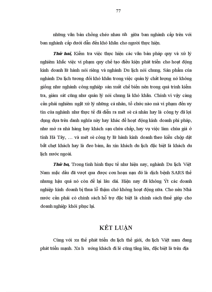 image for page Các giải pháp nhằm đẩy mạnh hoạt động khai thác nguồn khách du lịch đi lẻ ở chi nhánh công ty du lịch Thanh niên Quảng ninh tại Hà nội