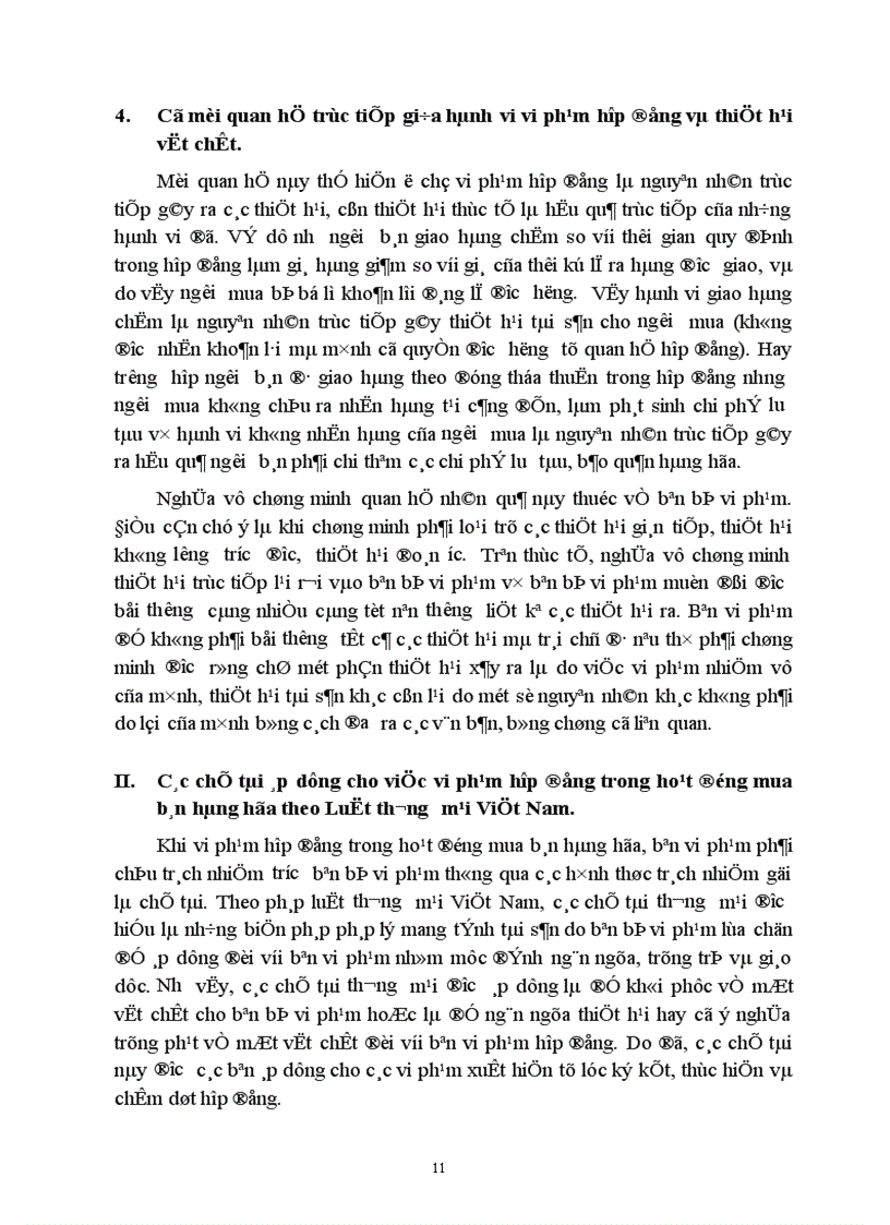 image for page Hạn chế của các quy định về chế độ trách nhiệm do vi phạm hợp đồng mua bán theo Luật thương mại Việt Nam. Kiến nghị và giải pháp