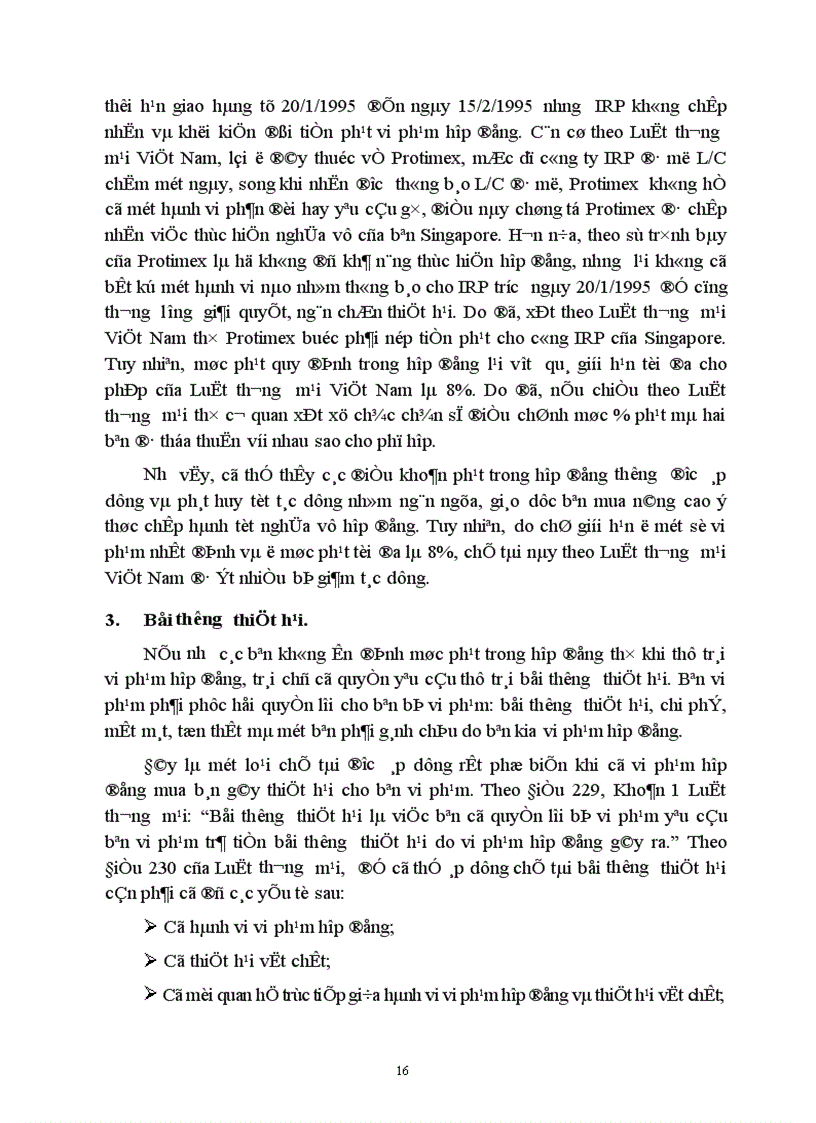 image for page Hạn chế của các quy định về chế độ trách nhiệm do vi phạm hợp đồng mua bán theo Luật thương mại Việt Nam. Kiến nghị và giải pháp
