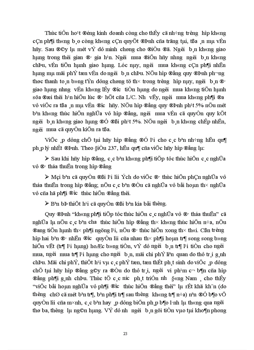 image for page Hạn chế của các quy định về chế độ trách nhiệm do vi phạm hợp đồng mua bán theo Luật thương mại Việt Nam. Kiến nghị và giải pháp