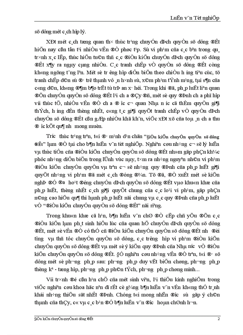 image for page Một số kiến nghị và đề xuất giải pháp hoàn thiện pháp luật về điều kiện chuyển quyền sử dụng đất