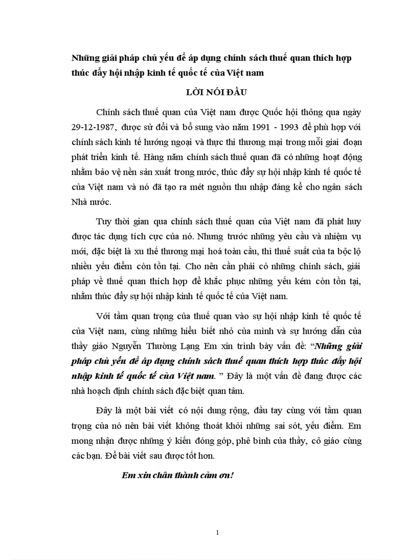 image for page Những giải pháp để áp dụng thuế quan thúc đẩy hội nhập kinh tế quốc tế của Việt nam