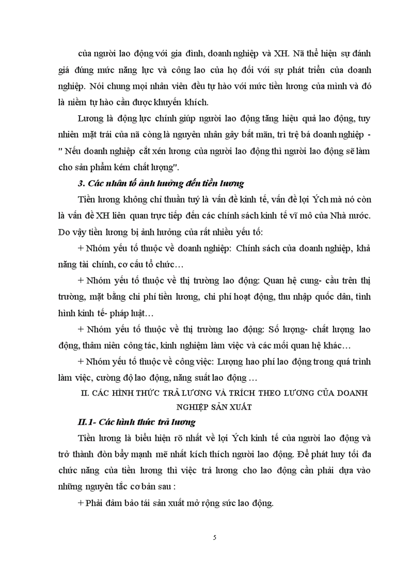 image for page Một số ý kiến nhằm hoàn thiện kế toán tiền lương các khoản trích theo lương tại Công ty May II