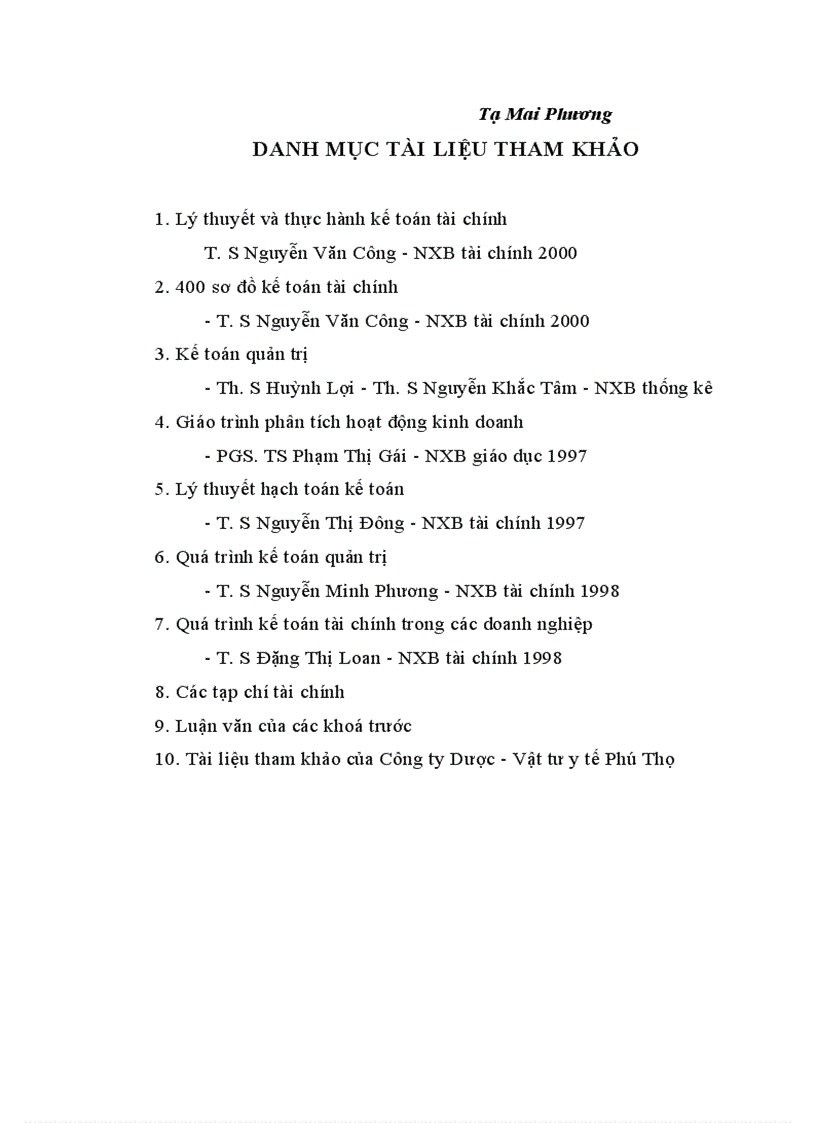 image for page Công tác hoạch toán chi phí sản xuất và tính giá thành sản phẩm tại Công ty dược vật tư y tế Phú Thọ