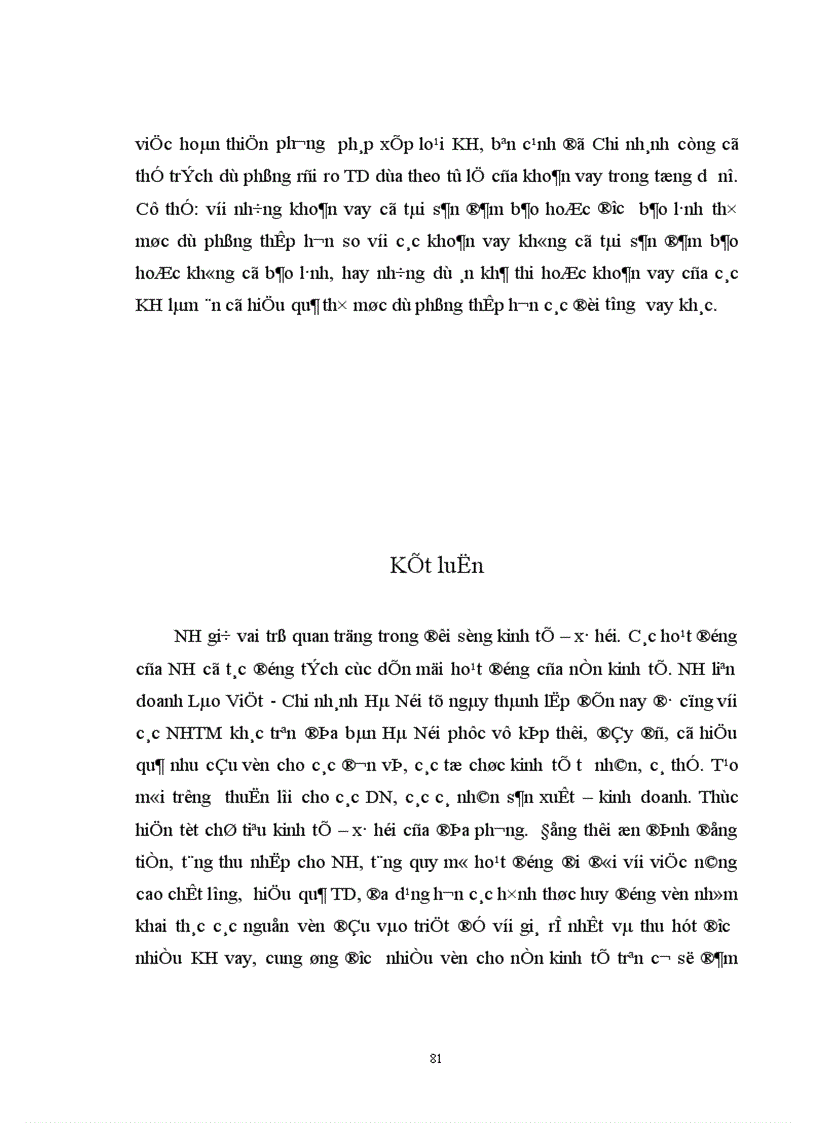 image for page Giải pháp nâng cao hiệu quả nghiệp vụ cho vay và kế toán cho vay tại NH liên doanh Lào Việt - Chi nhánh Hà Nội
