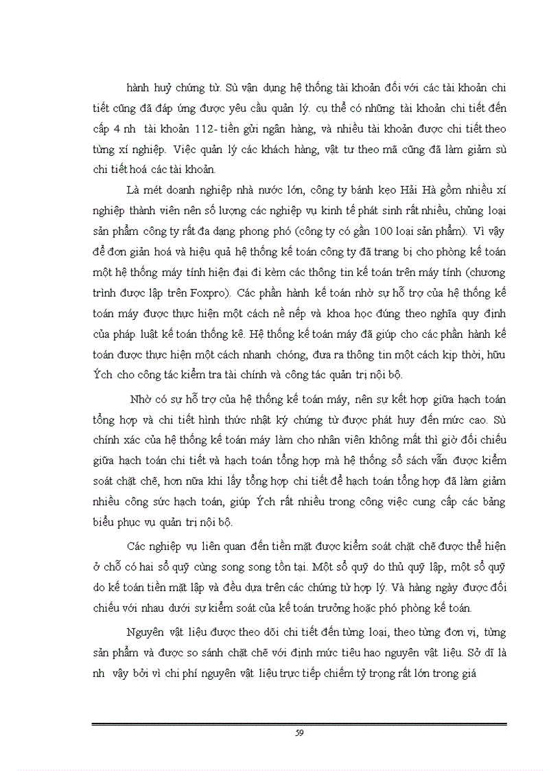 image for page Thực trạng tổ chức hạch toán kế toán tại Công ty bánh kẹo Hải Hà.