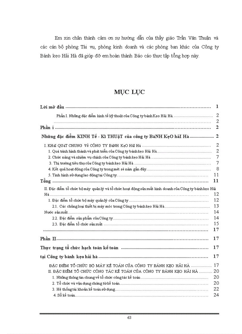 image for page Thực trạng tổ chức hạch toán kế toán tại Công ty bánh kẹo Hải Hà.