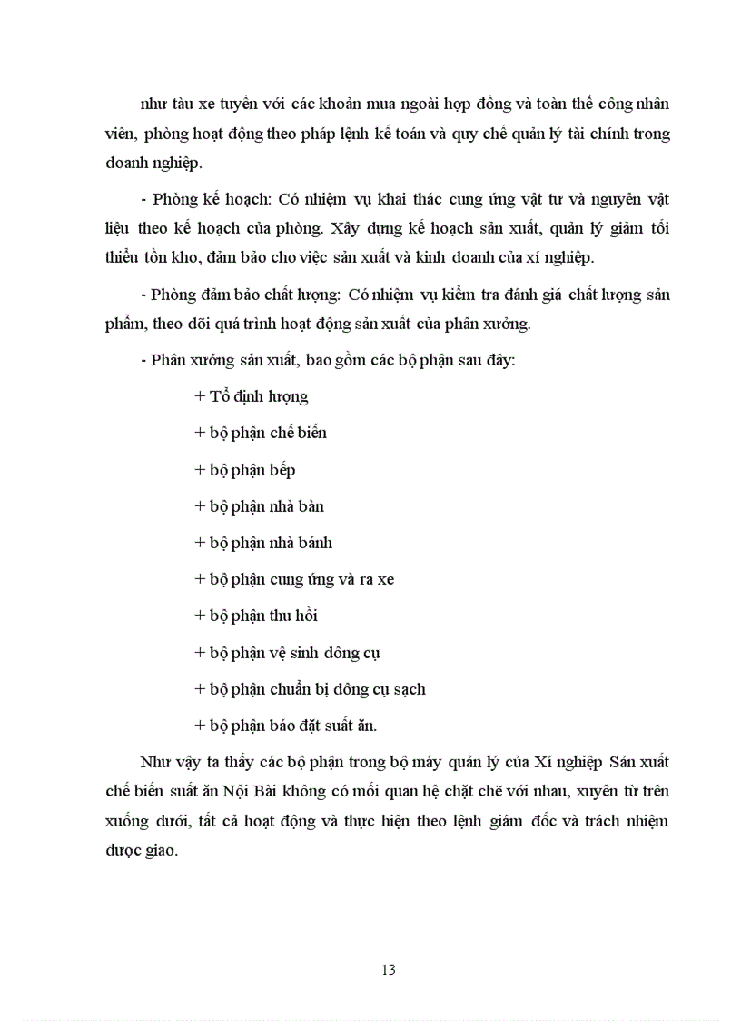 image for page Báo cáo tổng hợp về Xí nghiệp Sản xuất chế biến suất ăn sân bay Nội Bài