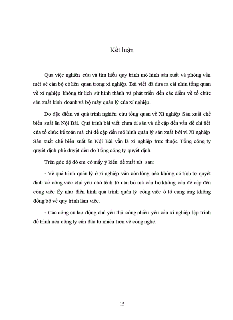 image for page Báo cáo tổng hợp về Xí nghiệp Sản xuất chế biến suất ăn sân bay Nội Bài