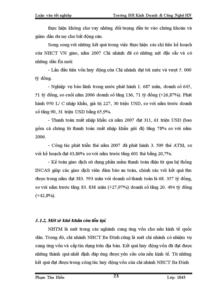 image for page Giải pháp mở rộng huy động vốn tại Chi nhánh NHCT – Ba Đình