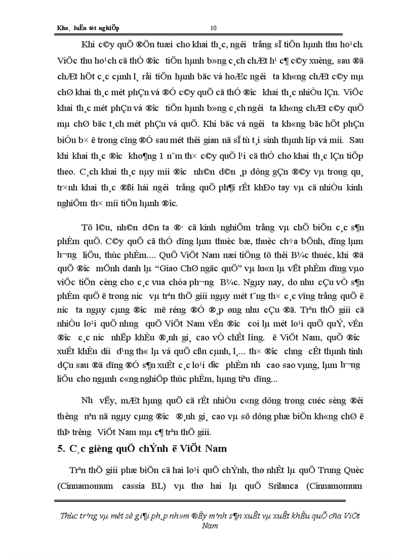 image for page Thực trạng và một số giải pháp nhằm đẩy mạnh sản xuất và xuất khẩu quế của Việt Nam