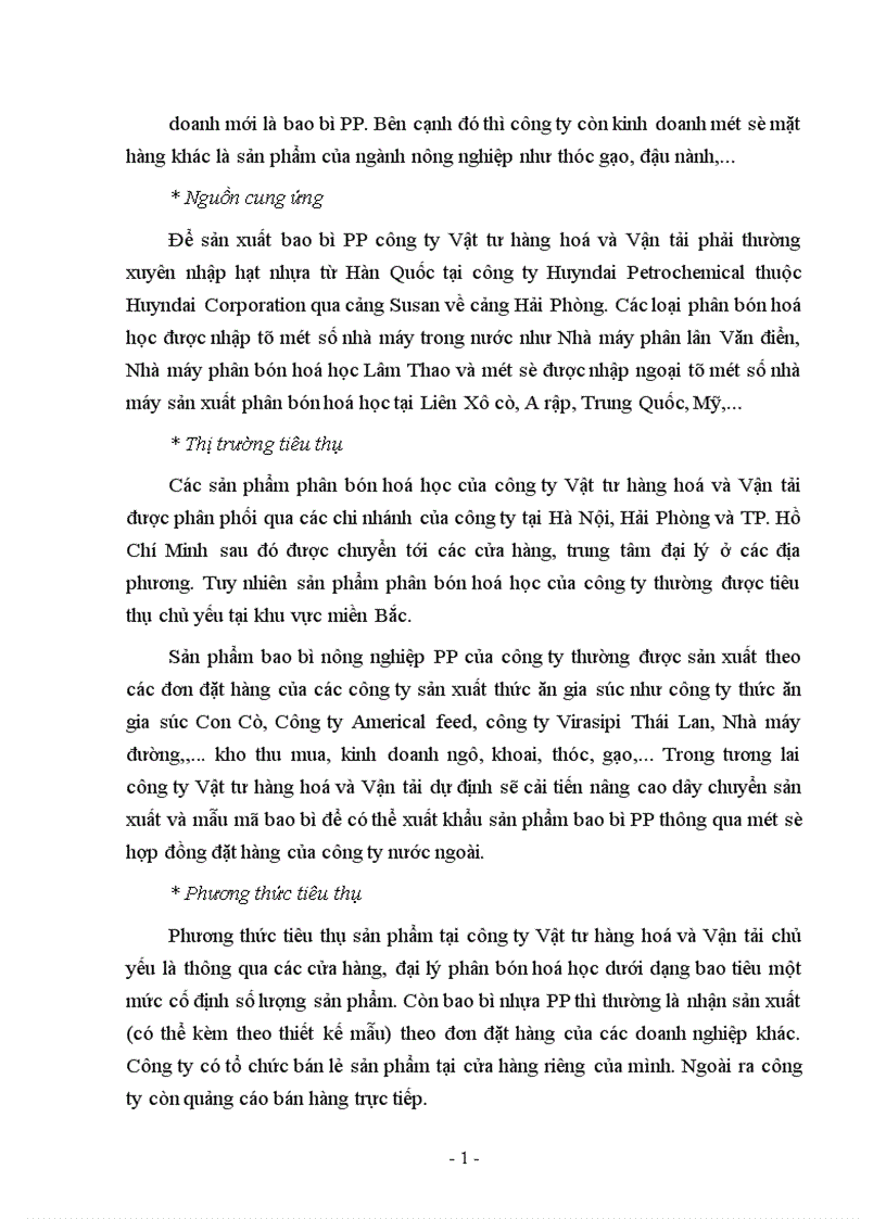 image for page Báo cáo tổng hợp tại Công ty Vật tư hàng hoá và Vận tải