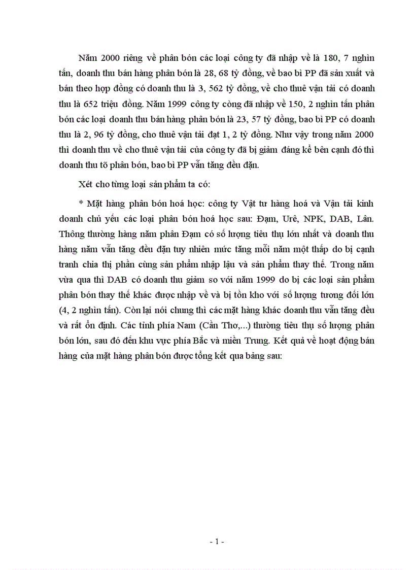 image for page Báo cáo tổng hợp tại Công ty Vật tư hàng hoá và Vận tải