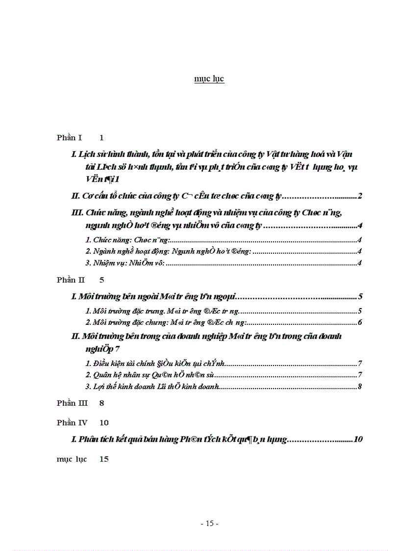 image for page Báo cáo tổng hợp tại Công ty Vật tư hàng hoá và Vận tải