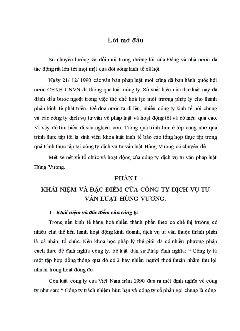 image for page Một số nét về tổ chức và hoạt động của công ty dịch vụ tư ván pháp luật Hùng Vương.