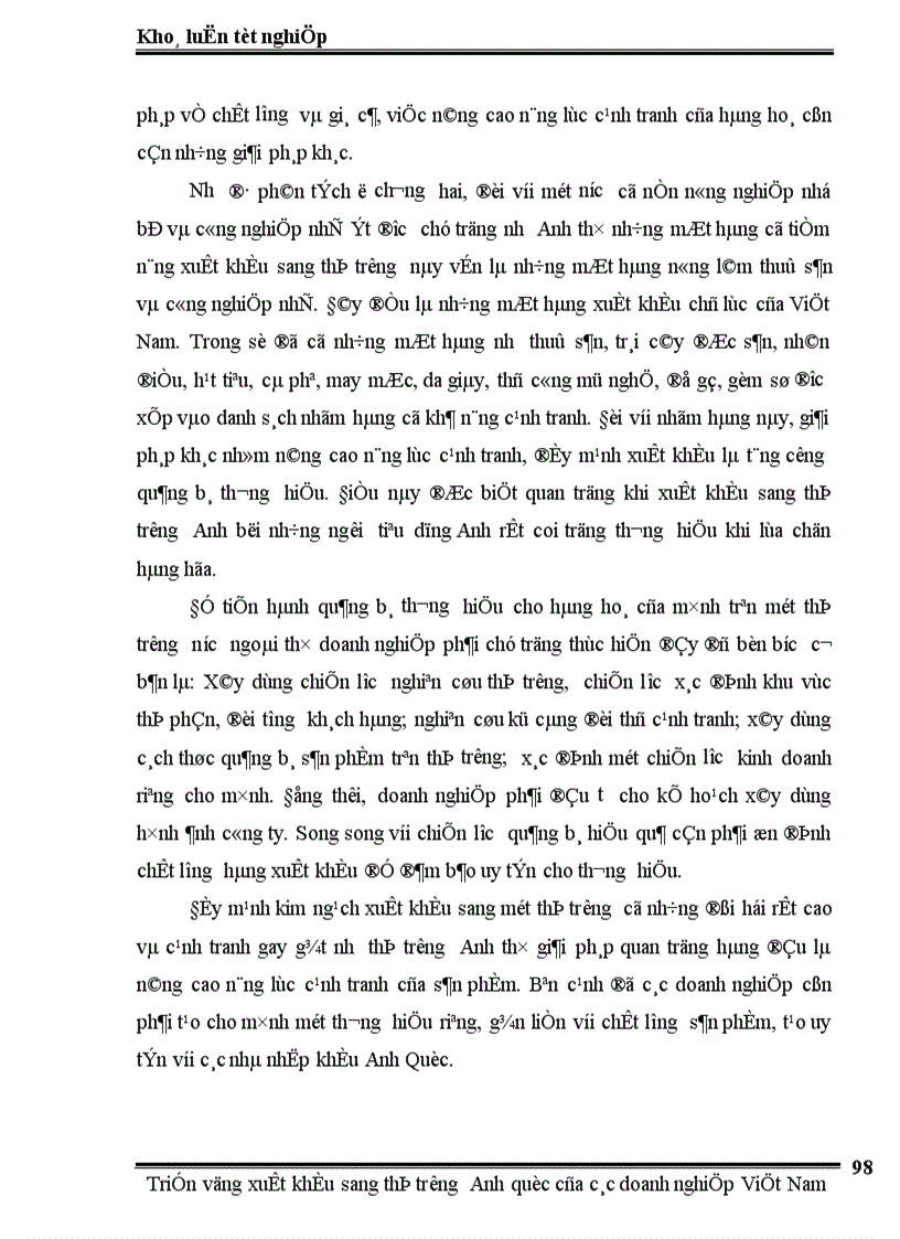 image for page Triển vọng xuất khẩu sang thị trường Anh Quốc