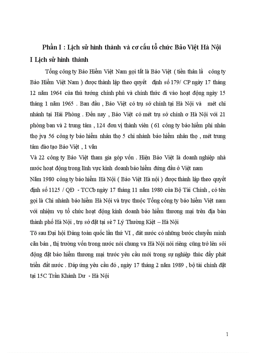 image for page Tình hình hoạt động kinh doanh của Bảo Việt Hà Nội