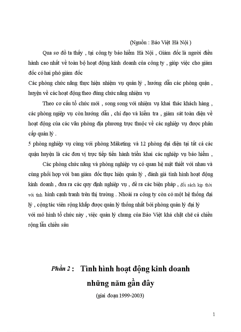 image for page Tình hình hoạt động kinh doanh của Bảo Việt Hà Nội