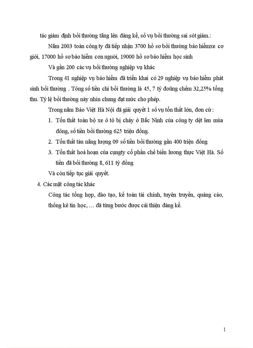 image for page Tình hình hoạt động kinh doanh của Bảo Việt Hà Nội