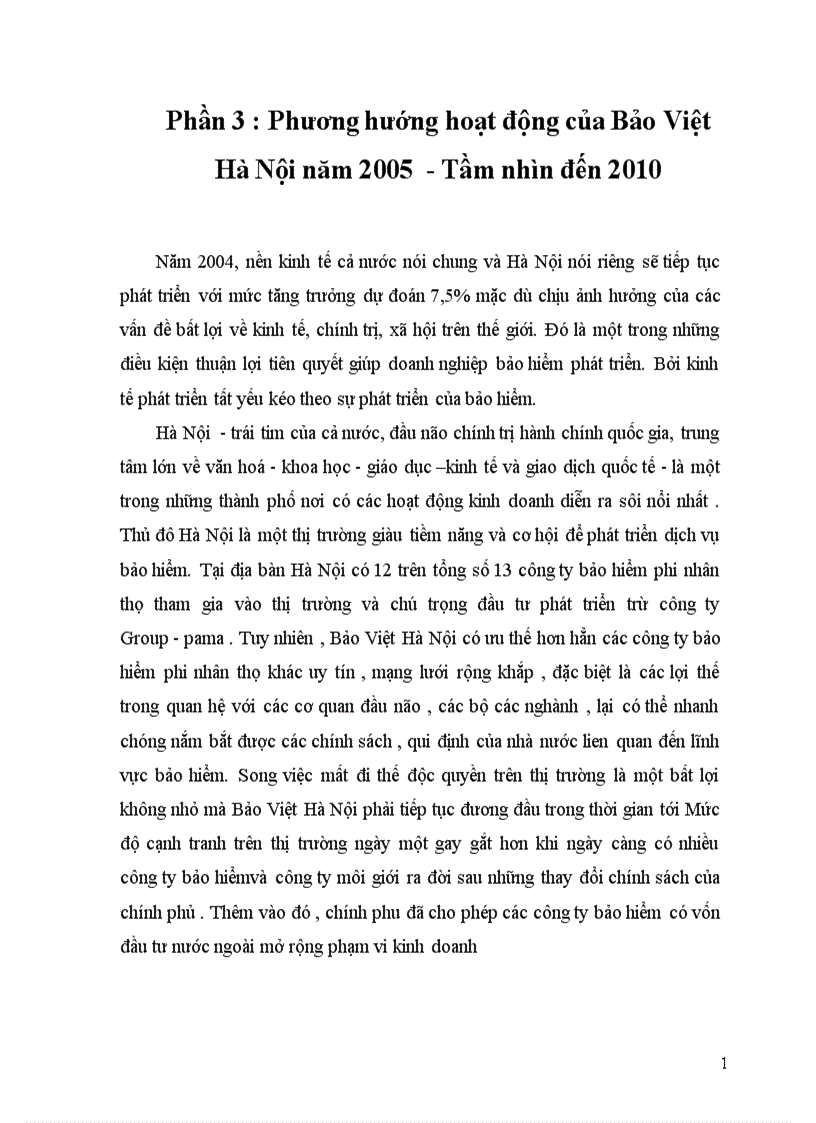image for page Tình hình hoạt động kinh doanh của Bảo Việt Hà Nội