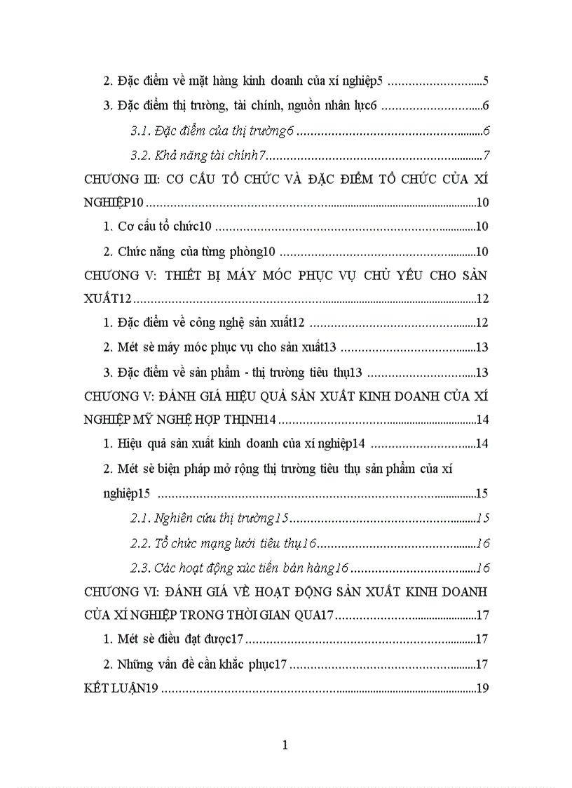 image for page Đánh giá về hoạt động sản xuất kinh doanh của xí nghiệp mỹ nghệ Hợp Thịnh