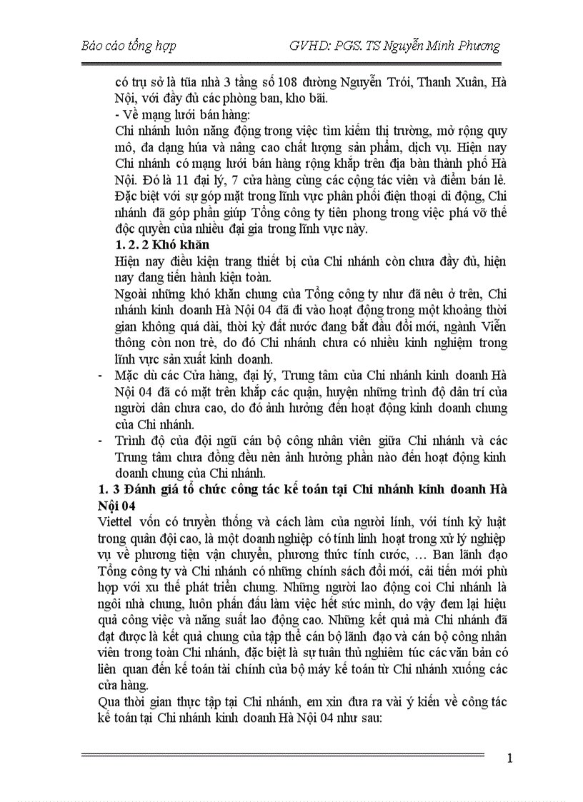 image for page Đánh giá thực trạng hoạt động kinh doanh và tổ chức hạch toán kế toán tại Chi nhánh kinh doanh Hà Nội 04.