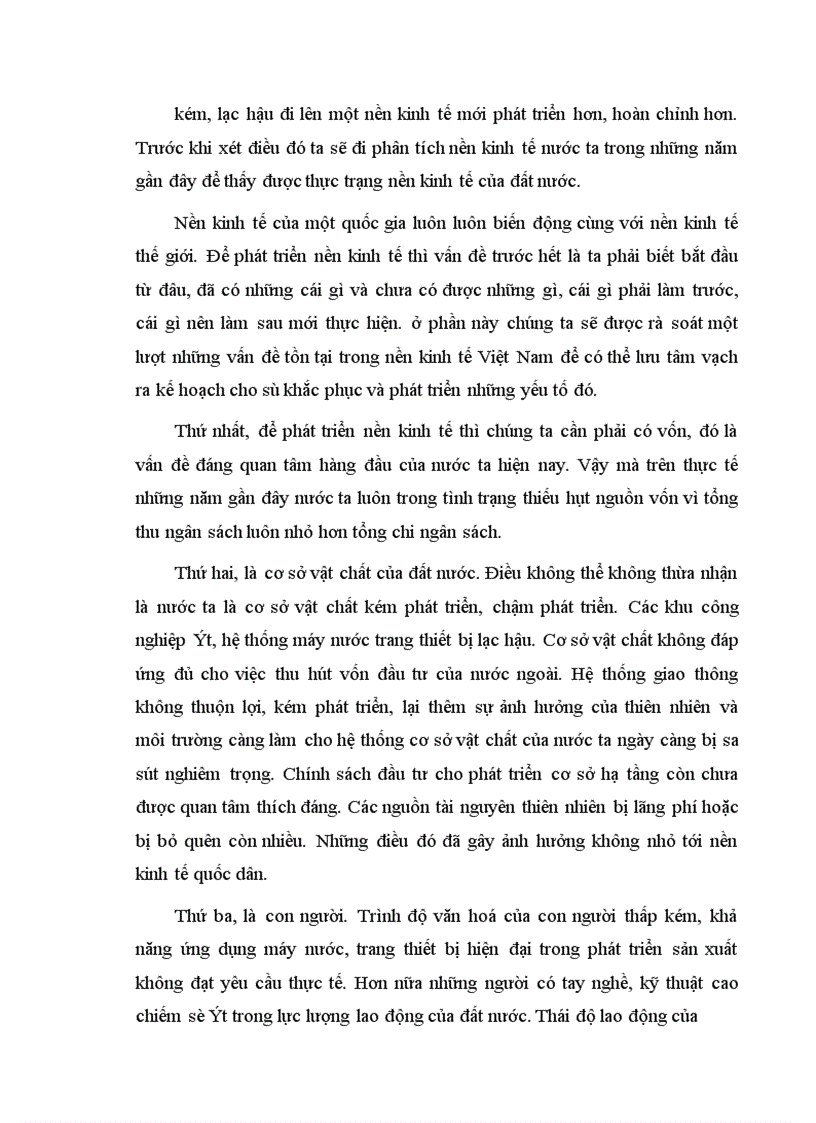 image for page Thực trạng nền kinh tế nước ta và các giải pháp nhằm phát triển nền kinh tế thị trường ở Việt Nam.