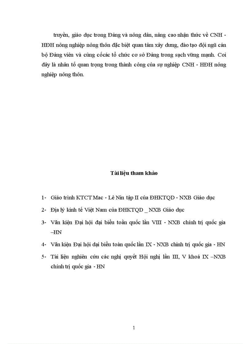 image for page Tình hình công nghiệp hoá hiện đại hoá nông nghiệp nông thôn