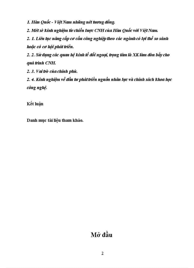 image for page Một số kinh nghiệm từ chiến lược công nghiệp hóa của Hàn Quốc đối với Việt Nam