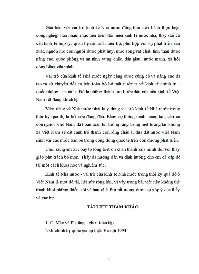 image for page Vấn đề kinh tế nhà nước và vai trò kinh tế nhà nước trong nền kinh tế quá độ