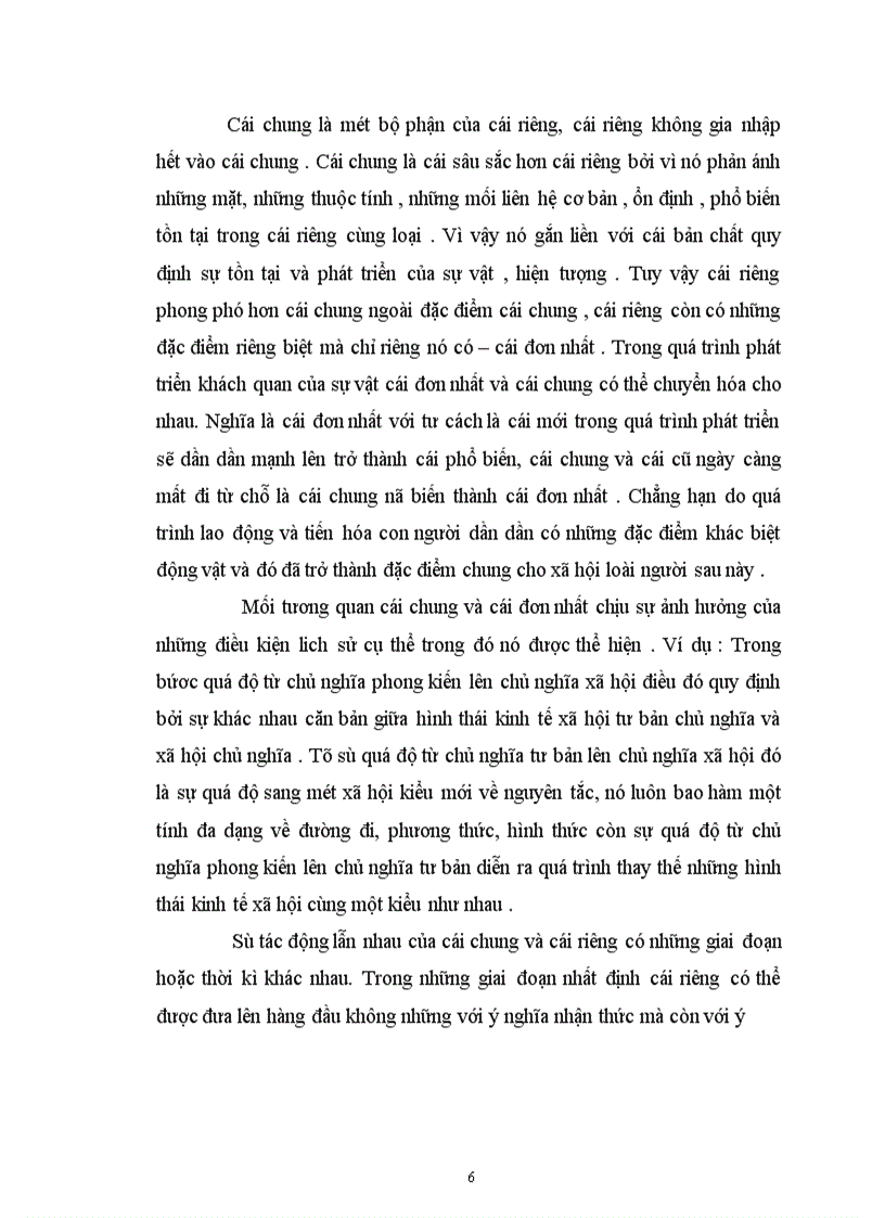 image for page Mối quan hệ biện chứng giữa cái chung và cái riêng để vận dụng vào thực tiễn xây dựng nền kinh tế thị trường định hướng xã hội chủ nghĩa ở nước ta.