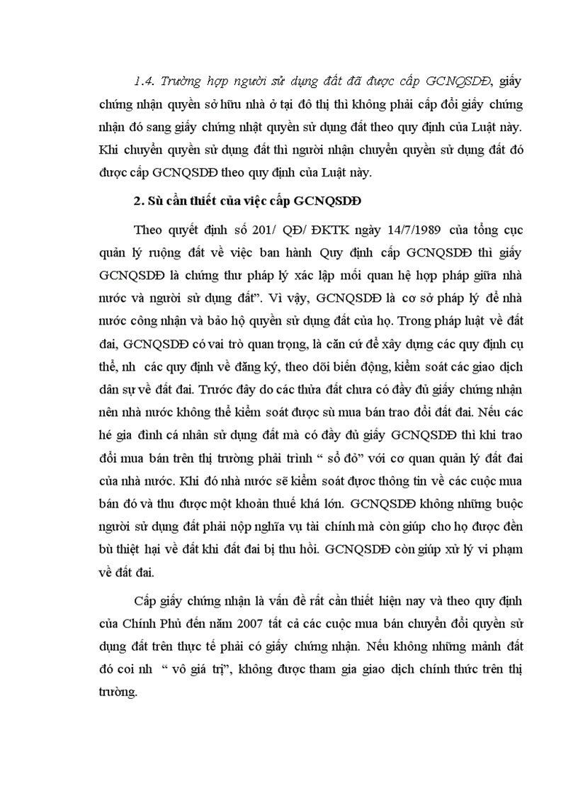 image for page Cơ sở khoa học của việc cấp GCNQSDĐ ở cho hộ gia đình cá nhân đang sử dụng đất