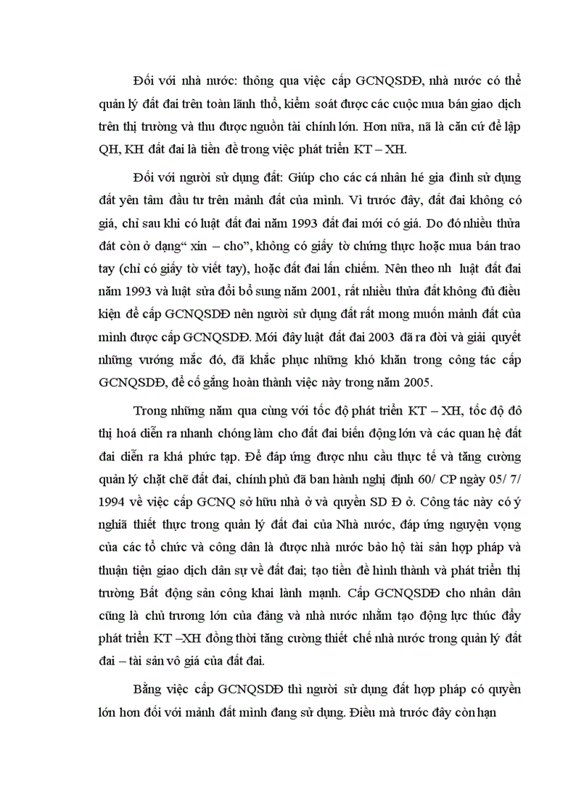 image for page Cơ sở khoa học của việc cấp GCNQSDĐ ở cho hộ gia đình cá nhân đang sử dụng đất