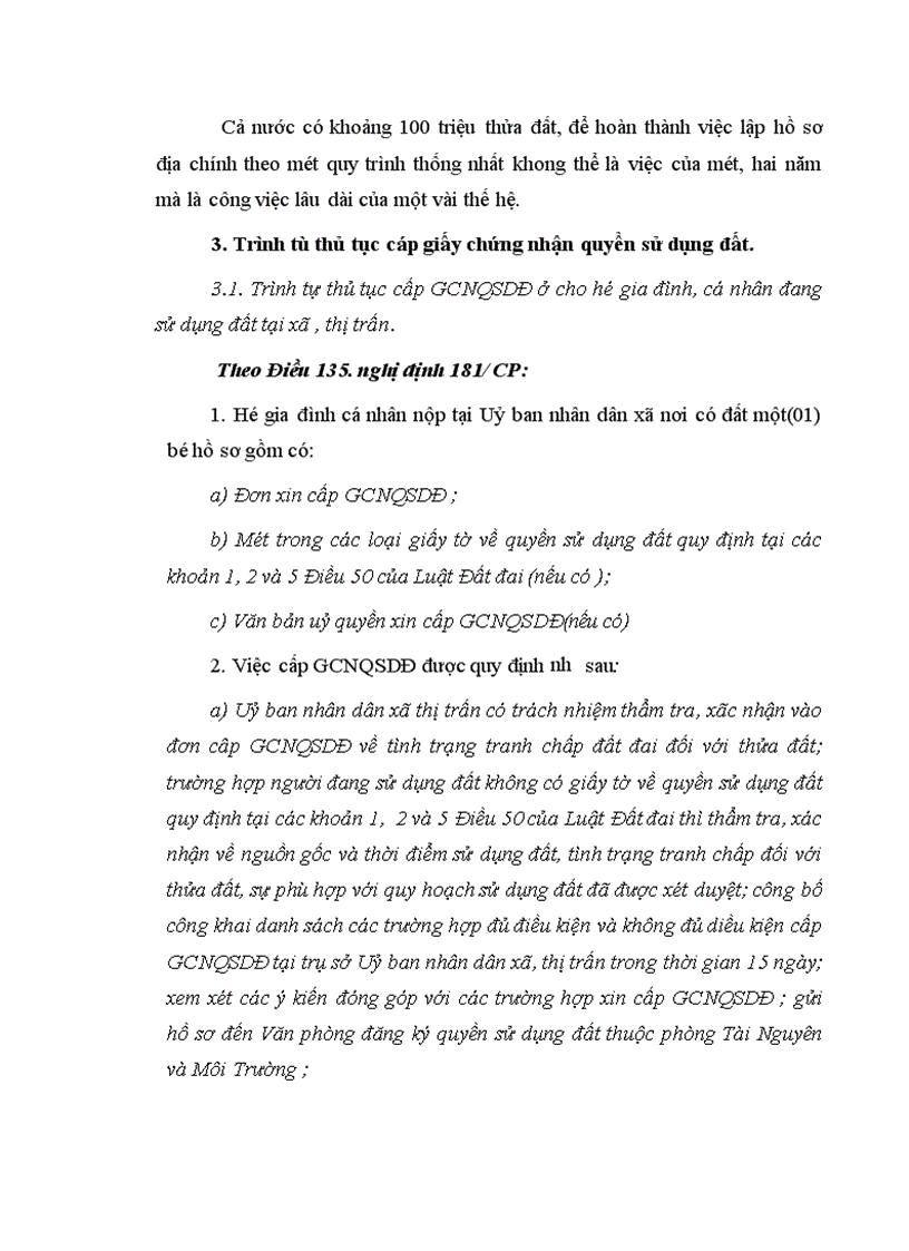 image for page Cơ sở khoa học của việc cấp GCNQSDĐ ở cho hộ gia đình cá nhân đang sử dụng đất