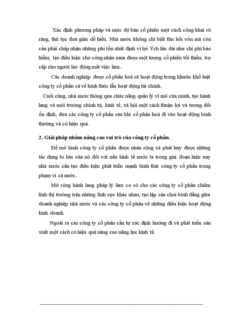 image for page Phương hướng và những giải pháp cơ bản nhằm đẩy nhanh quá trình phát triển các công ty cổ phần trong nền kinh tế Việt Nam hiện nay.