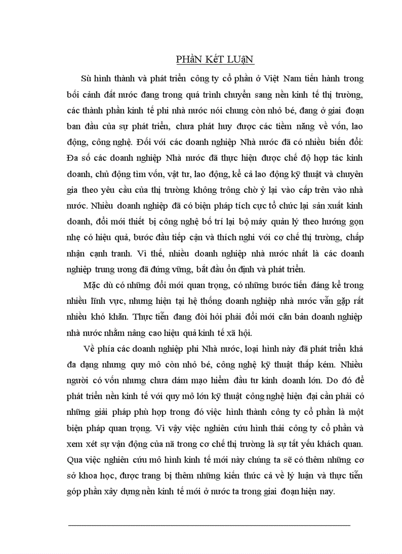 image for page Phương hướng và những giải pháp cơ bản nhằm đẩy nhanh quá trình phát triển các công ty cổ phần trong nền kinh tế Việt Nam hiện nay.