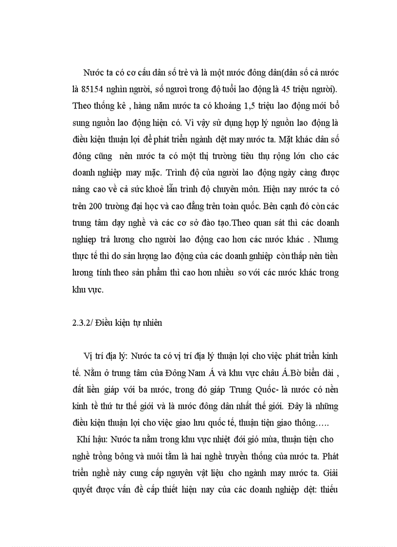 image for page Thực trạng ngành của may mặc Việt Nam