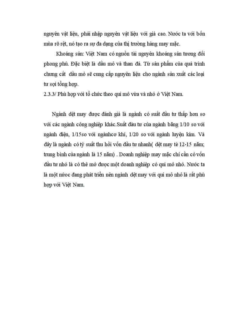 image for page Thực trạng ngành của may mặc Việt Nam