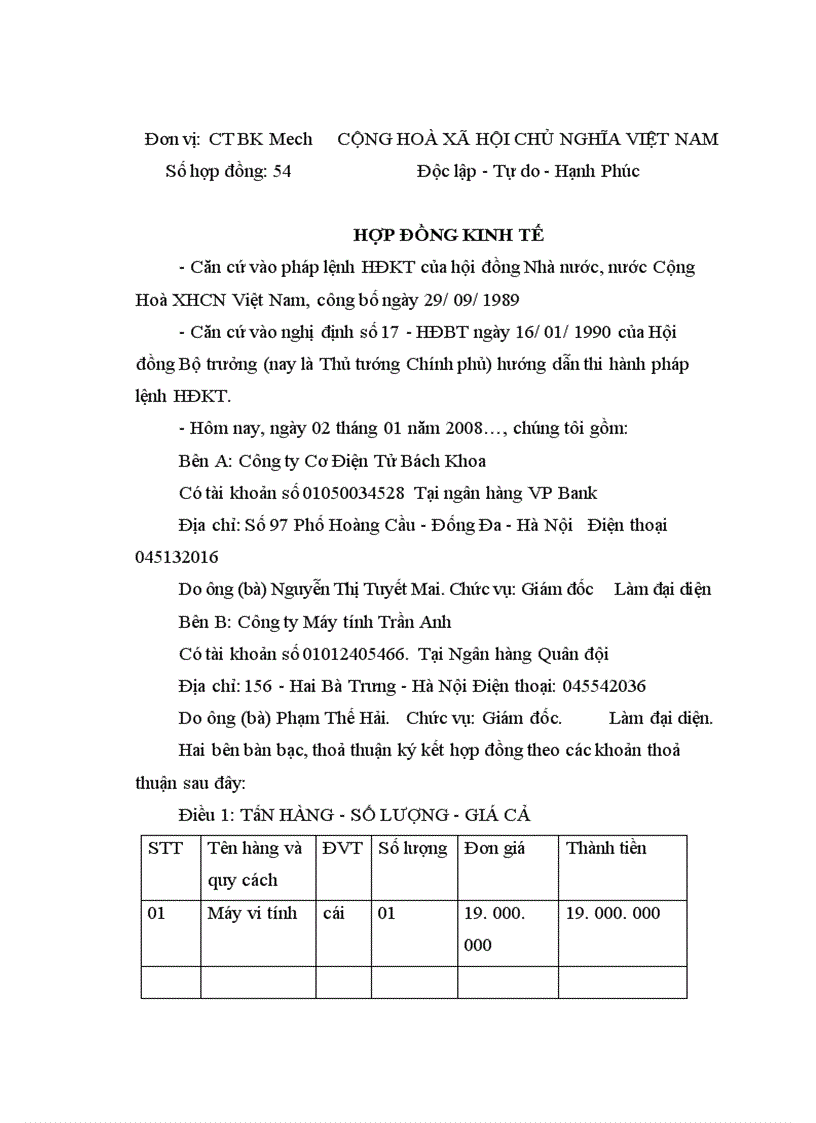 image for page Một số ý kiến nhận xét và đề xuất về công tác kế toán tại Công ty Cơ Điện Tử BK MECH